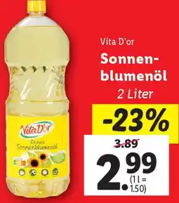 Lidl Vita D'or Sonnenblumenöl Angebot