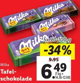 Lidl Milka Tafel schokolade Angebot