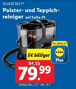 Lidl SILVERCREST Polster und Teppich reiniger Angebot