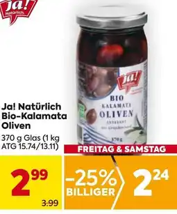 Billa Ja! Natürlich Bio Kalamata Oliven Angebot