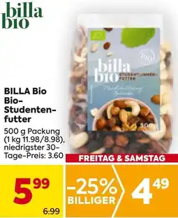 Billa BILLA BIO Bio Studenten futter Angebot