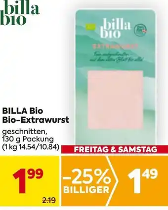 Billa BILLA BIO Bio Extrawurst Angebot