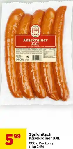Billa Stefanitsch Käsekrainer XXL Angebot