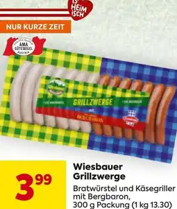 Billa Wiesbauer Grillzwerge Angebot