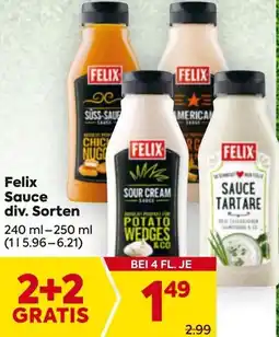 Billa Felix Sauce Angebot