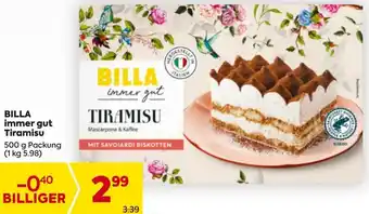 Billa BILLA immer gut Tiramisu Angebot
