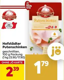 Billa Hofstädter Putenschinken Angebot