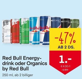 MPreis Red Bull Energy Drink Oder Organics By Red Bull 250 ml Angebot