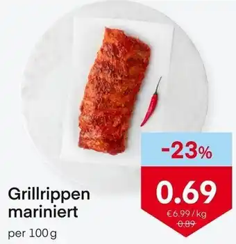 MPreis Grillrippen Mariniert 100 g Angebot