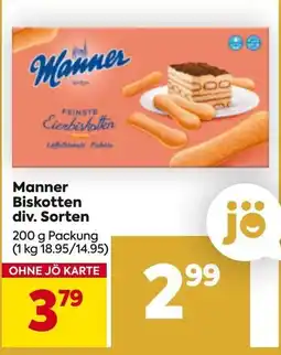 Billa Manner Biskotten Angebot