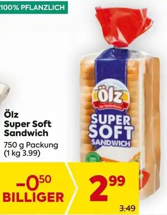 Billa Ölz Super Soft Sandwich Angebot