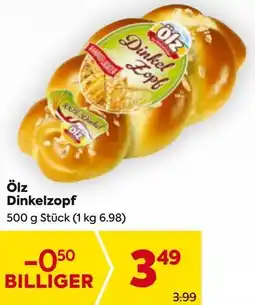 Billa Ölz Dinkelzopf Angebot