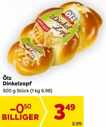 Billa Ölz Dinkelzopf Angebot