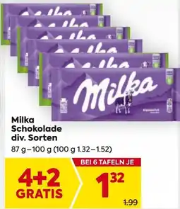 Billa Milka Schokolade Angebot