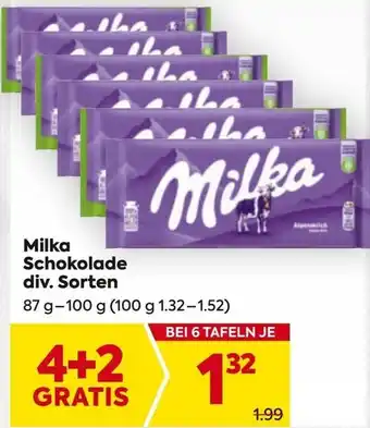 Billa Milka Schokolade Angebot