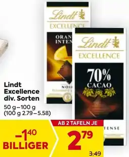 Billa Lindt Excellence Angebot