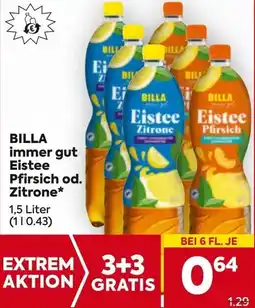 Billa BILLA immer gut Eistee Pfirsich od. Zitrone Angebot