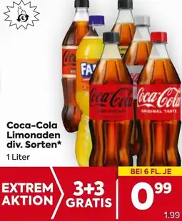 Billa Coca-Cola Limonaden Angebot