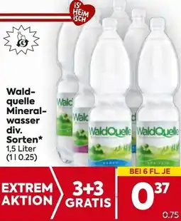 Billa Waldquelle Mineralwasser Angebot