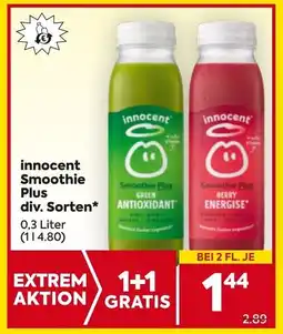 Billa innocent Smoothie Plus Angebot