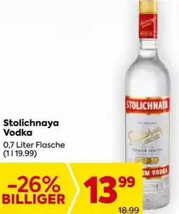 Billa Stolichnaya Vodka Angebot