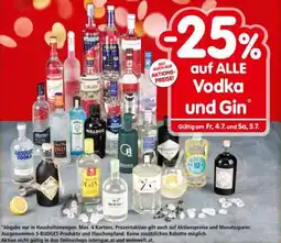 Interspar auf ALLE Vodka und Gin Angebot