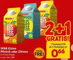 Interspar SPAR Pfirsich oder Zitrone Angebot
