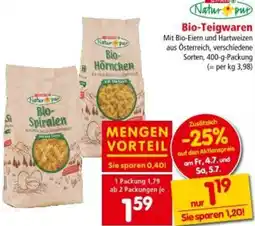 Interspar Bio Teigwaren Angebot