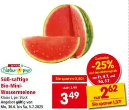 Interspar Süß-saftige Bio Mini Wassermelone Angebot