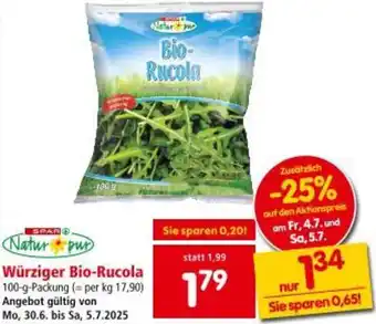 Interspar Würziger Bio Rucola Angebot