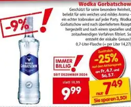 Interspar Wodka Gorbatschow Angebot