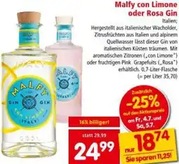 Interspar Malfy con Limone oder Rosa Gin Angebot