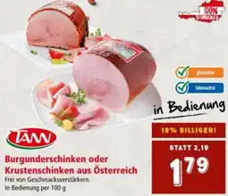 Interspar Burgunderschinken oder Krustenschinken aus Österreich Angebot