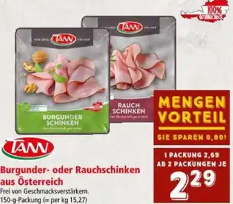 Interspar Burgunder- oder Rauchschinken aus Österreich Angebot