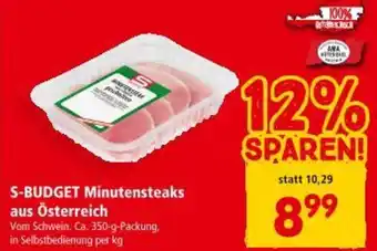 Interspar S-BUDGET Minutensteaks Angebot