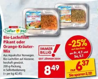 Interspar Bio-Lachsfilet Pikant Orange-Kräuter- Mix Angebot