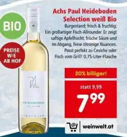 Interspar Achs Paul Heideboden Selection weiß Bio Angebot