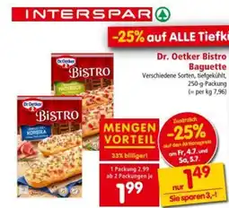 Interspar Dr. Oetker Bistro Baguette Angebot