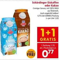 Interspar Schärdinger Eiskaffee oder Kakao Angebot