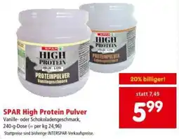 Interspar SPAR High Protein Pulver Angebot