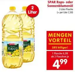Interspar SPAR Raps- oder Sonnenblumenöl Angebot