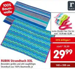Interspar RUBIN Strandtuch XXL Angebot
