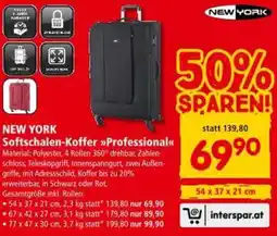 Interspar NEW YORK Softschalen-Koffer Professional Angebot