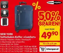 Interspar NEW YORK Softschalen-Koffer Comfort Angebot