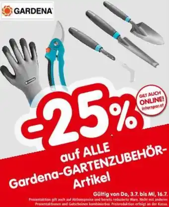 Interspar auf ALLE Gardena-GARTENZUBEHÖR- Artikel Angebot