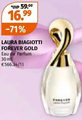 Müller LAURA BIAGIOTTI FOREVER GOLD Eau de Parfum Angebot