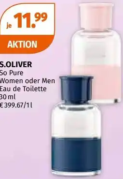 Müller S.OLIVER So Pure Women oder Men Eau de Toilette Angebot