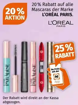 Müller Mascaras der Marke L'ORÉAL PARIS. Angebot