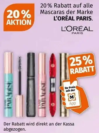 Müller Mascaras der Marke L'ORÉAL PARIS. Angebot