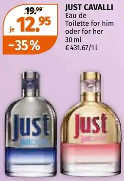 Müller JUST CAVALLI Eau de Toilette for him oder for her Angebot